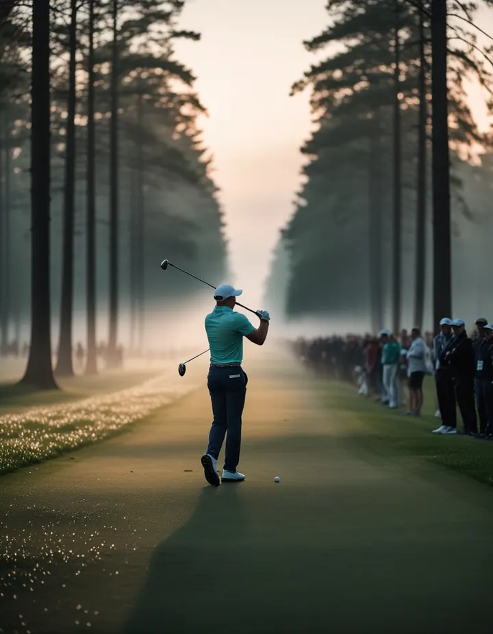 Crypto Betting Sites: A golfer follows the ball after a tee shot over a misty fairway A golfer follows the ball after a tee shot over a misty fairway