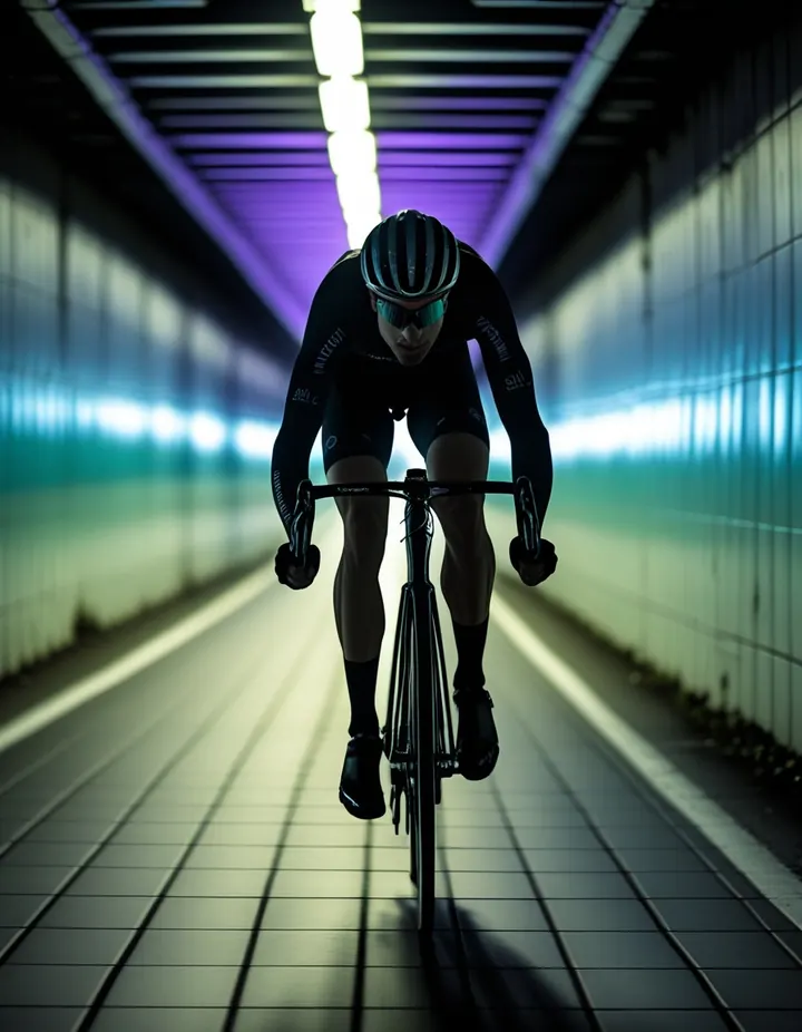 Crypto Betting Sites: A cyclist sprints through a city tunnel at night A cyclist sprints through a city tunnel at night
