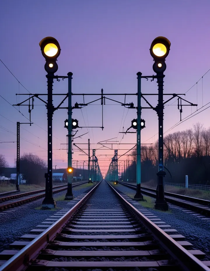 Crypto Betting Sites: Railway lines branch apart under evening lights Railway lines branch apart under evening lights