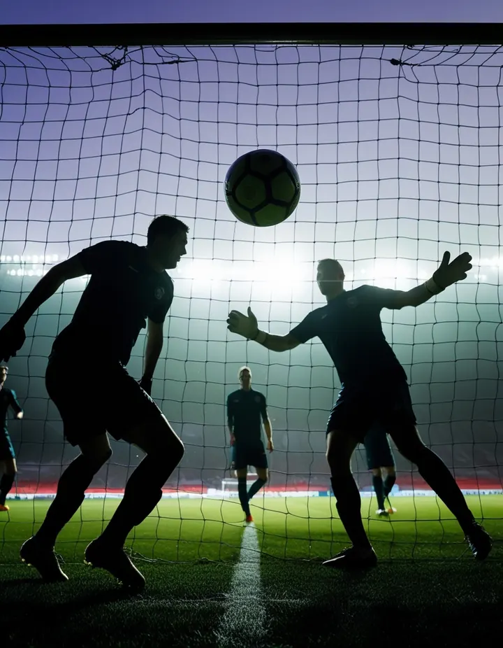 The ball hits the back of the net as the keeper dives