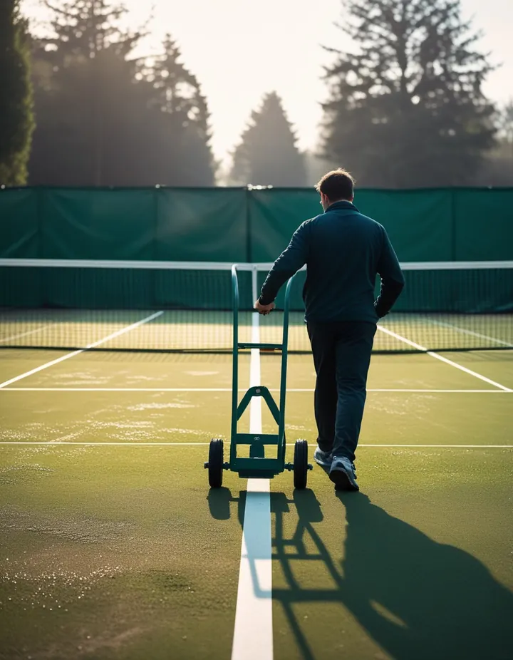 Crypto Betting Sites: A groundsman marks the lines of a tennis court A groundsman marks the lines of a tennis court